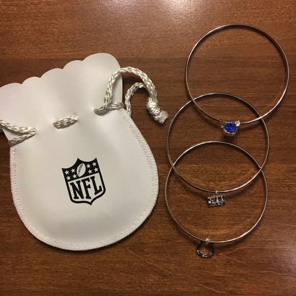 Indianapolis Colts triple bangle bracelets - Picture 2 of 2